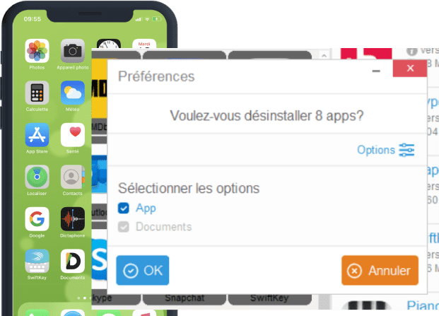 Désinstaller une application iPhone