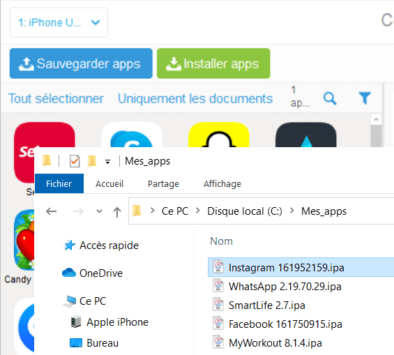 Installer une application sur iPhone