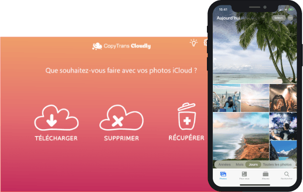 Interface CopyTrans Cloudly