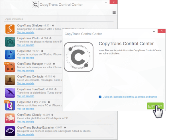 Installer CopyTrans
