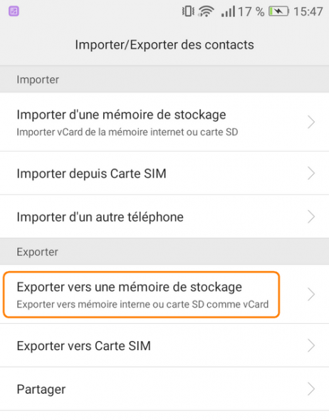 comment transférer les contacts icloud vers android