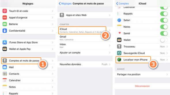 Comment désactiver “Localiser mon iPhone”