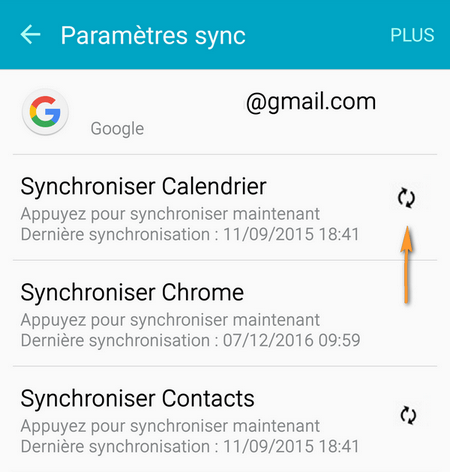 synchroniser les calendriers google