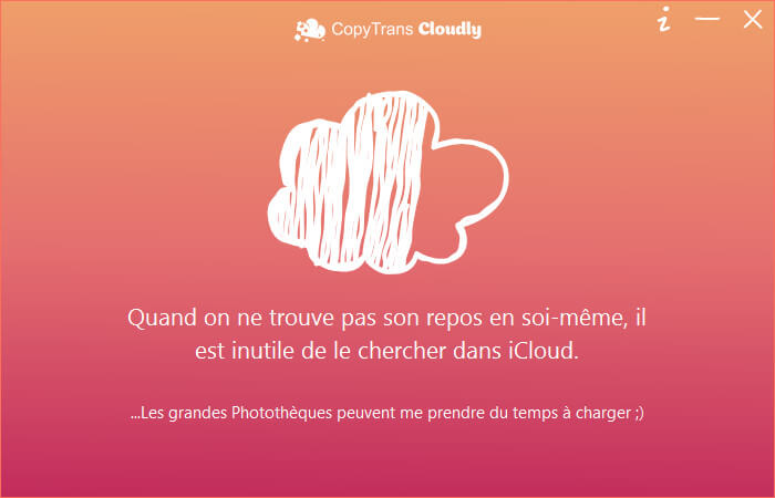 charger les données de la photothèque iCloud
