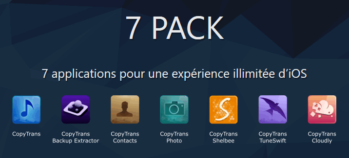 Acheter CopyTrans 7 Pack