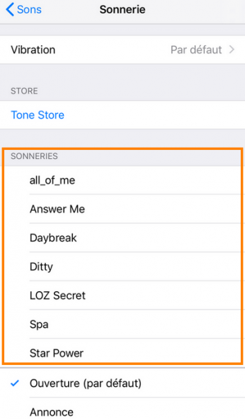 comment mettre sonnerie sur iphone 15