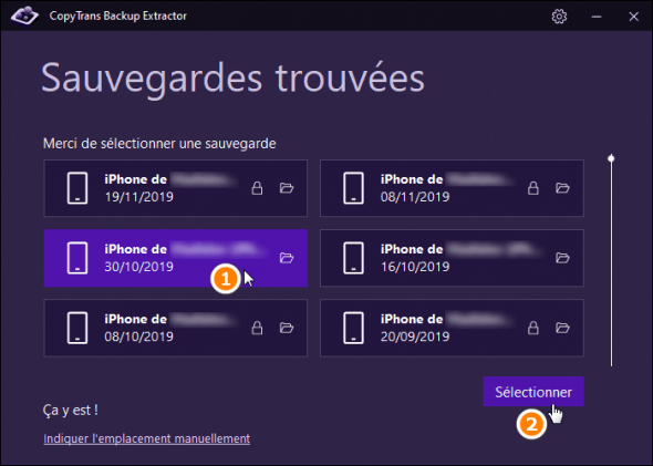 comment retrouver anciennes sauvegardes iphone