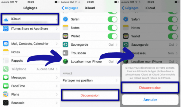 comment supprimer un compte icloud sur iphone 8 plus