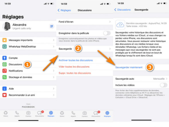 comment recuperer whatsapp sur icloud
