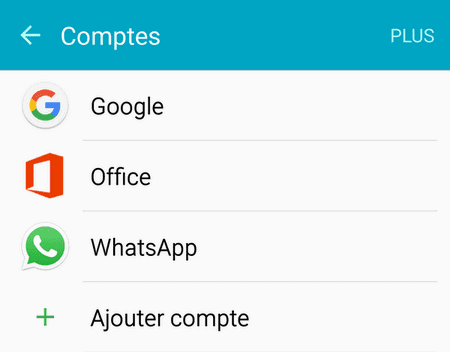 connectez votre Android avec votre compte Google