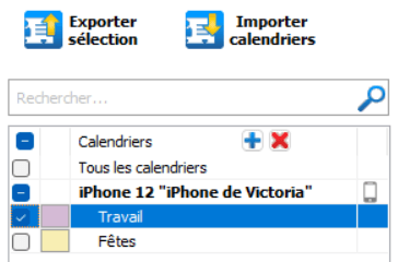 Exporter des calendriers iPhone vers le PC