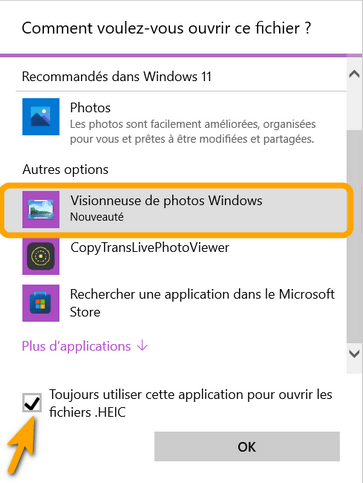 La visionneuse de Photos sur Windows 10 et 11