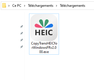 Executer CopyTrans HEIC pour Windows