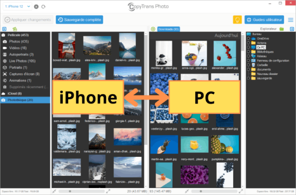 comment copier les photo de l iphone sur le pc