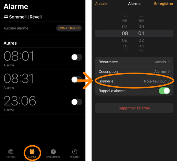 comment mettre la sonnerie sur iphone 12