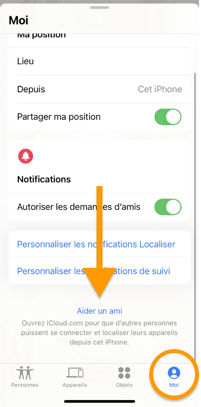 Aider un ami à retrouver son iPhone perdu ou volé