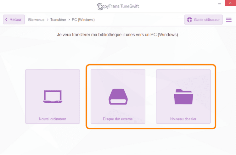 transférer la bibliothèque itunes a un nouveau PC