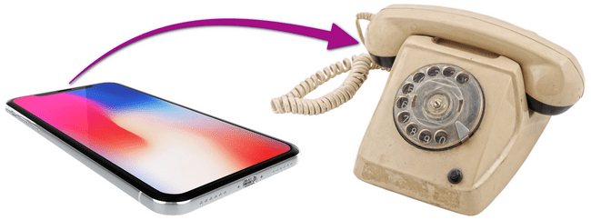 Vieux téléphone vers nouveau téléphone
