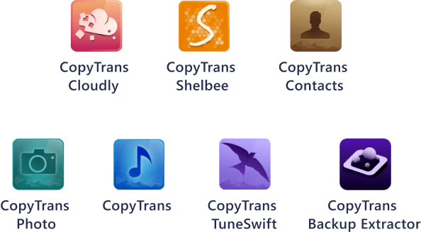 CopyTrans 7 pack logotypes
