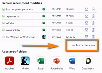 afficher tous les fichiers iPhone