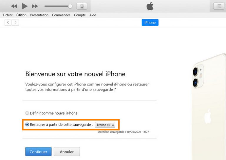 iPhone désactivé. Se connecter à iTunes - que faire