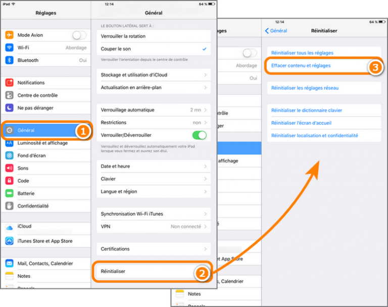 comment réinitialiser un ipad apple