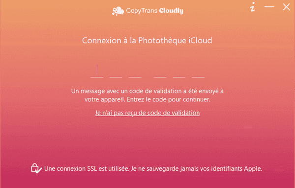 lancez CopyTrans Cloudly pour mettre à jour iCloud