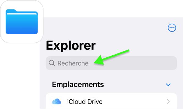 Utilisez la barre de recherche pour retrouver un téléchargement
