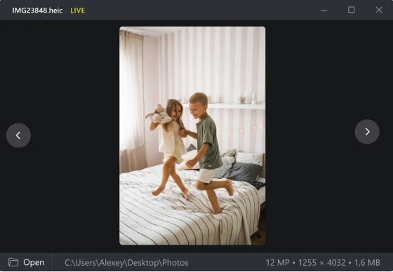 Vos photos HEIC s'affichent sur Windows avec CopyTrans Viewer