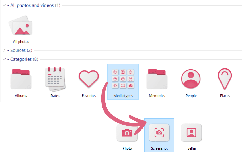 Mes captures d'écran iPhone ou iPad dans CopyTrans Studio