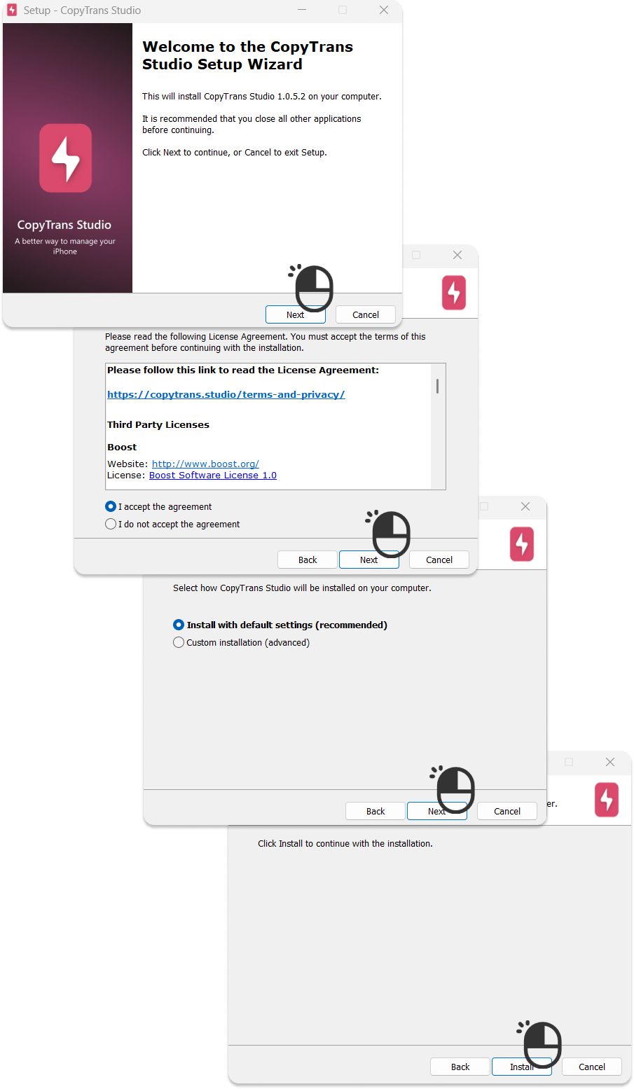 Comment installer CopyTrans Studio en anglais