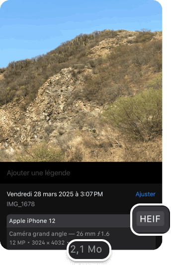 Comment savoir la taille d’une photo sur iPhone ?