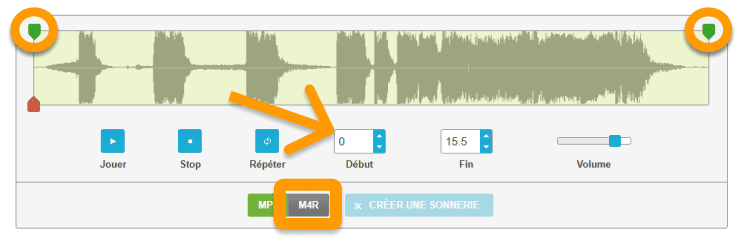 faire sonnerie iphone