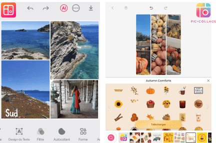 PicCollage et Collage maker, des applications pour vos collages photo iPhone