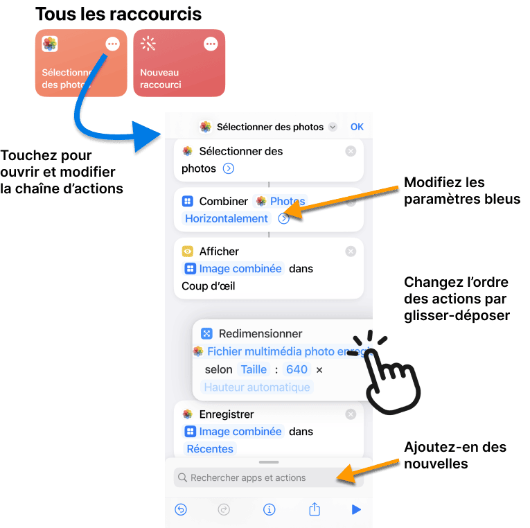 Comment modifier une collage photo iPhone