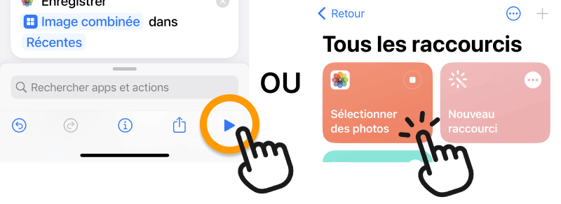 Lancer le photomontage iPhone