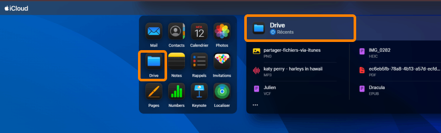 Ouvrir iCloud Drive sur un PC