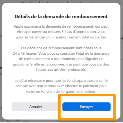 Confirmez la résiliation de votre abonnement et envoyez
