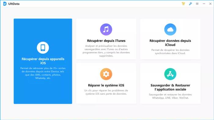 Logiciel de récupération de données iPhone TenorShare